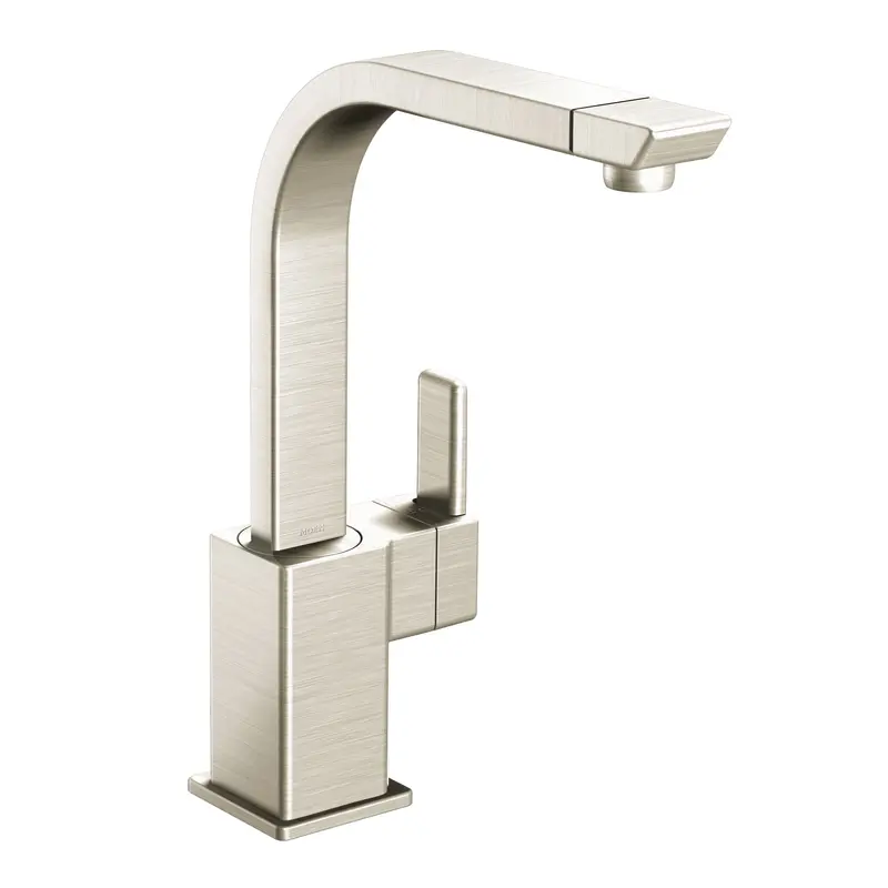 90 Degree Chrome one-handle high arc kitchen faucetChrome