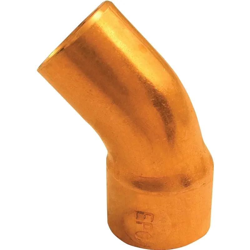 Elkhart Products 31220 Street Pipe Elbow, 2 in, Sweat x FTG, 45 deg Angle, Copper