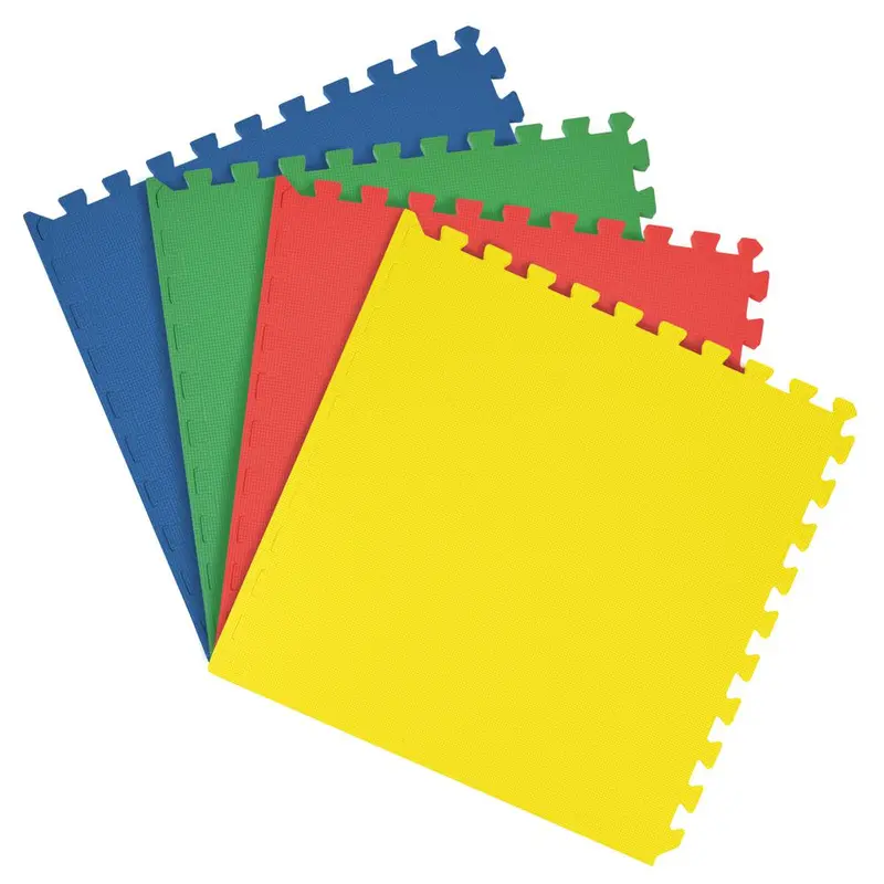 ACHIM Multicolored 24 in. x 24 in. Interlocking Anti Fatigue Foam Tiles (16 sq. ft./case)1.5 / sq. ft.