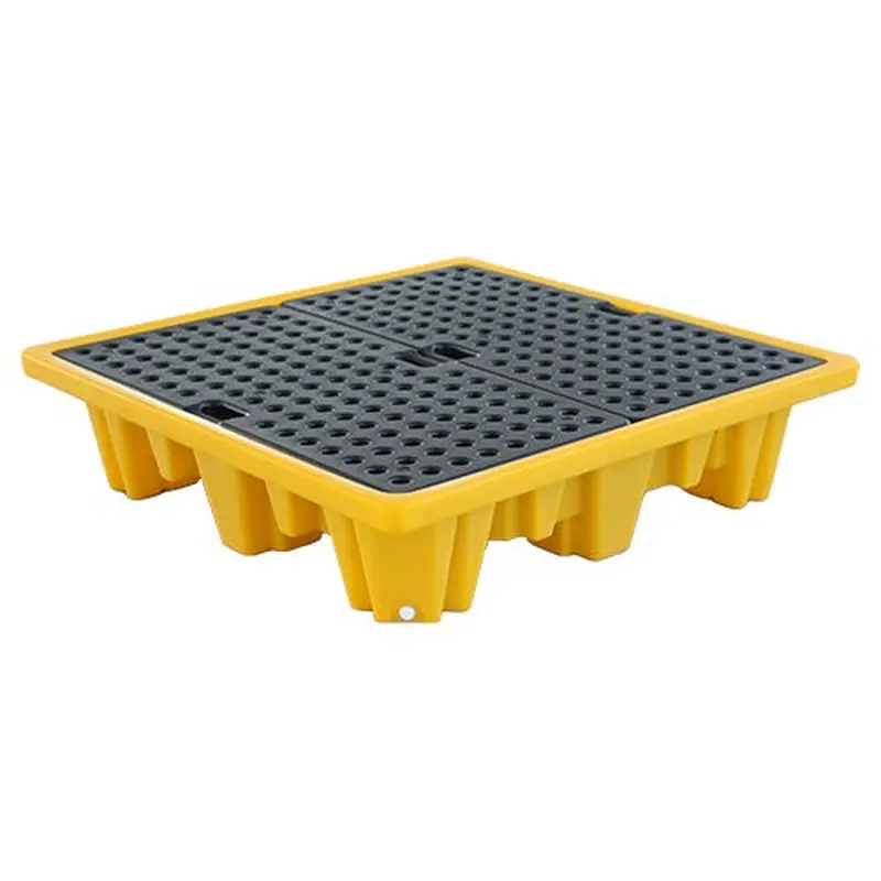 Heavy-Duty Four Drum Spill Pallet 280L | SCSP4R