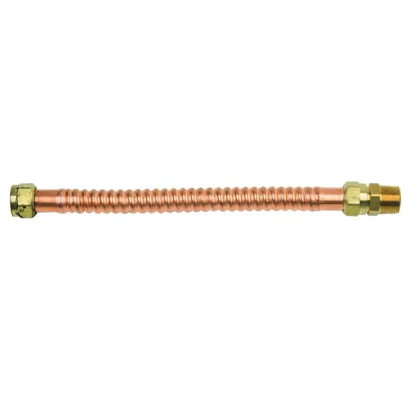 3/4 in. FIP/MIP x 3/4 in. FIP x 12 in. Copper Water Heater Connector (7/8 in. O.D.)0.5631 / each