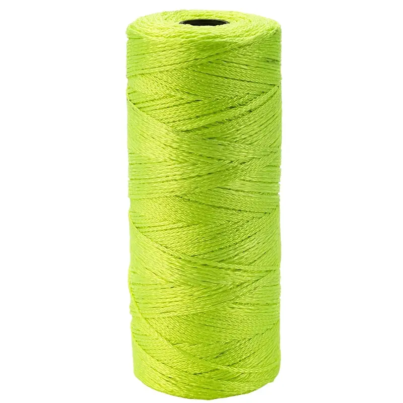 BARON 58828 Twine, #18 Dia, 1050 ft L, 13 lb Working Load, Nylon/Poly, Lime