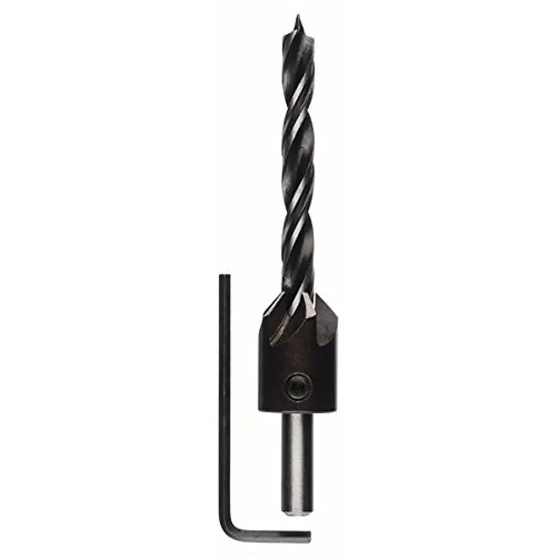 Brad point drill bits with 90 countersink 8 mm