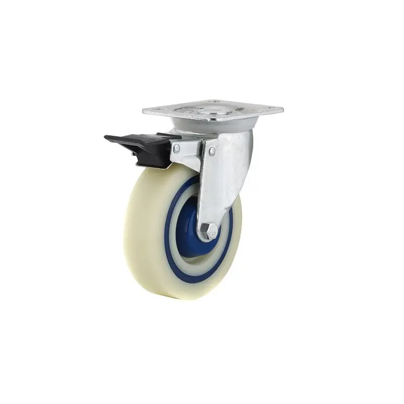 5 in. Heavy-Duty Polyamide-Rubber Swivel Caster with Brake2.97 / each