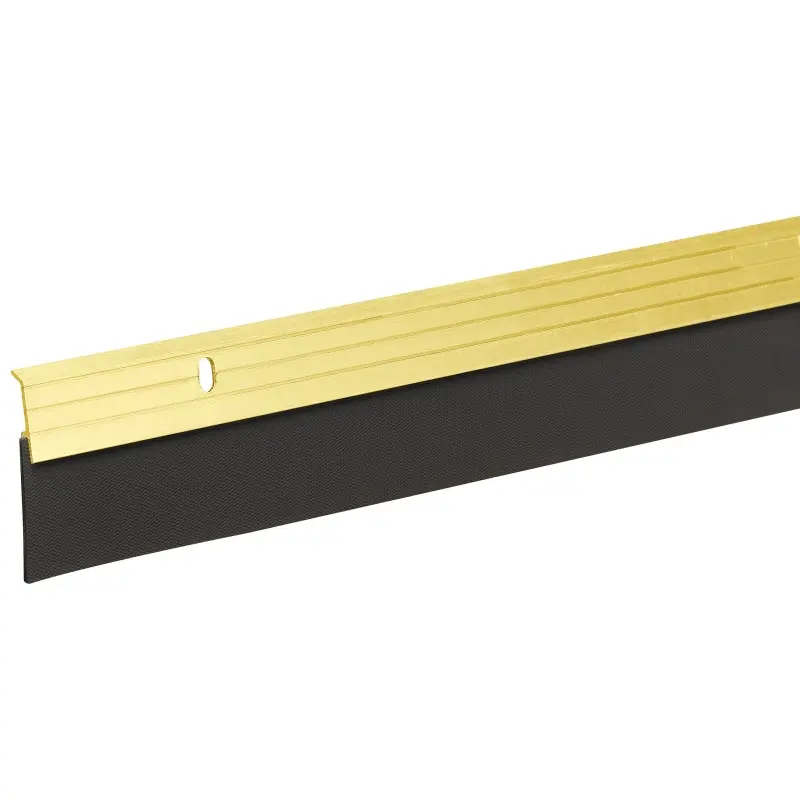 Frost King A79GA Door Sweep, 36 in L, 2 in W, Aluminum Flange, Rubber Insert