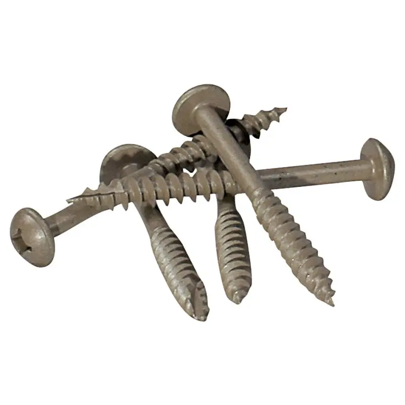 Kreg SML-C2X250-125 Pocket-Hole Screw, #14 Thread, 2-1/2 in L, Coarse Thread, Washer Head, Square Drive, Steel, 125 PK