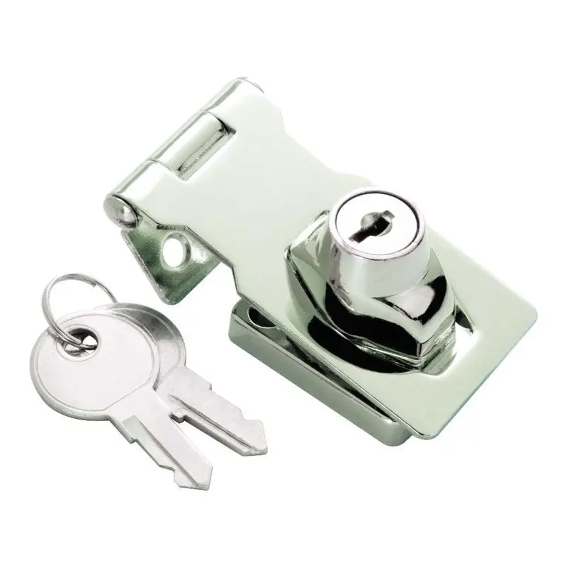 2-1/2 in. Chrome Keyed Hasp Lock