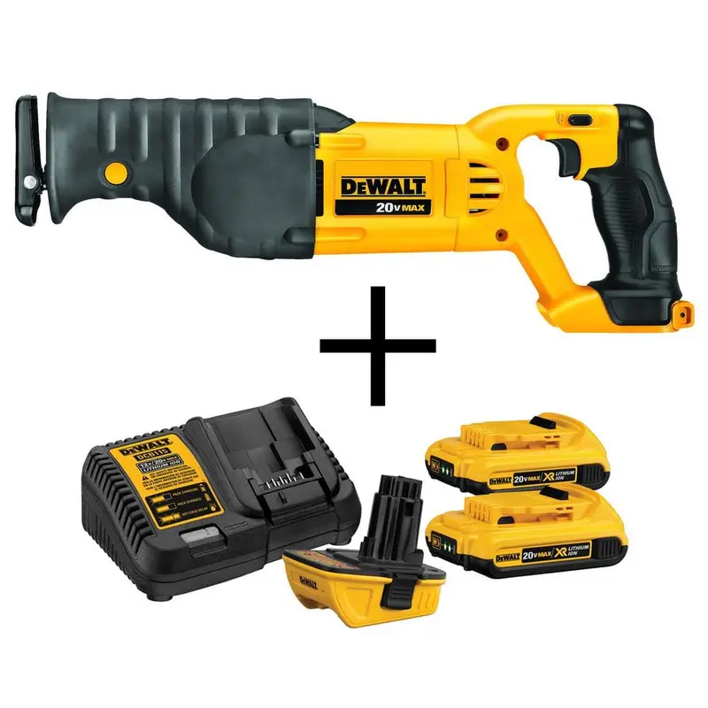 20-Volt MAX Lithium-Ion Cordless Reciprocating Saw With Bonus 18-Volt to 20-Volt Max Lithium-ion Battery Adapter Kit7.31 / each