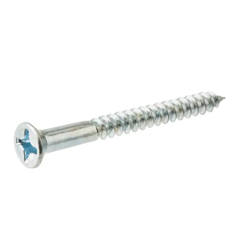 #8 x 1-1/2 in. Zinc Plated Phillips Flat Head Wood Screw (100-Pack)0.59 / 0.59 lb / 1-1/2 in
