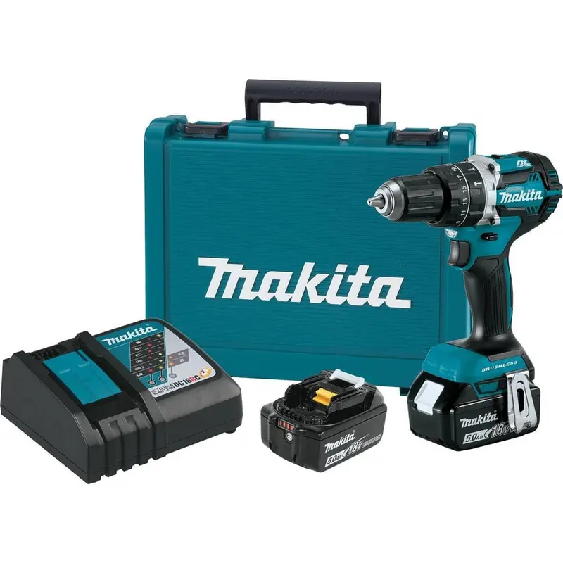 18-Volt 5.0 Ah LXT Lithium-Ion Compact Brushless Cordless 1/2 in. Hammer Driver-Drill Kit4 / each