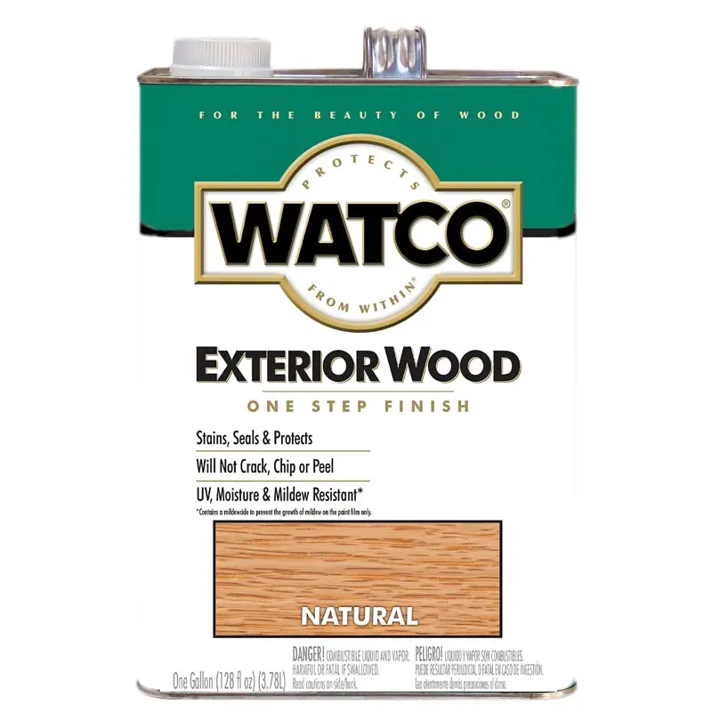 Watco 67732 Exterior Finish, Natural, Liquid, 1 gal, Can