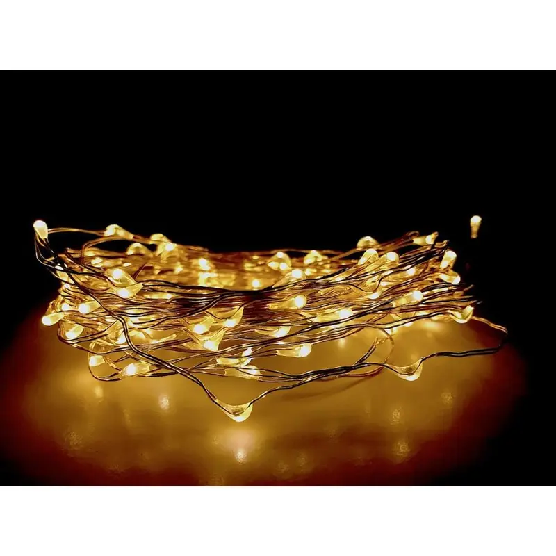 20 ft. 100-LED Integrated LED Solar Copper String Lighteach