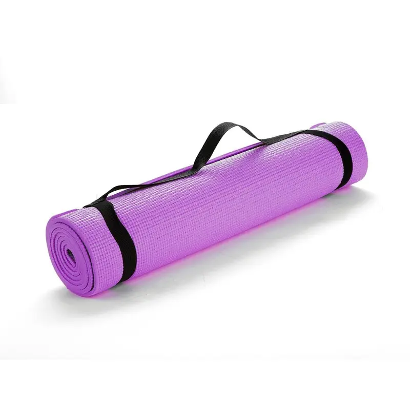All Purpose Extra Thick Purple Fitness & Exercise 24 in. x 68 in. Yoga Mat with Carrying Strap2.7 / sq. ft.