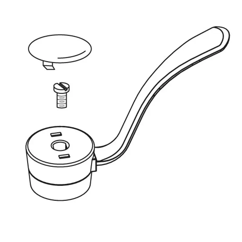 Commercial Lever Handle Kit, One-Handle Kitchen, 4"Chrome