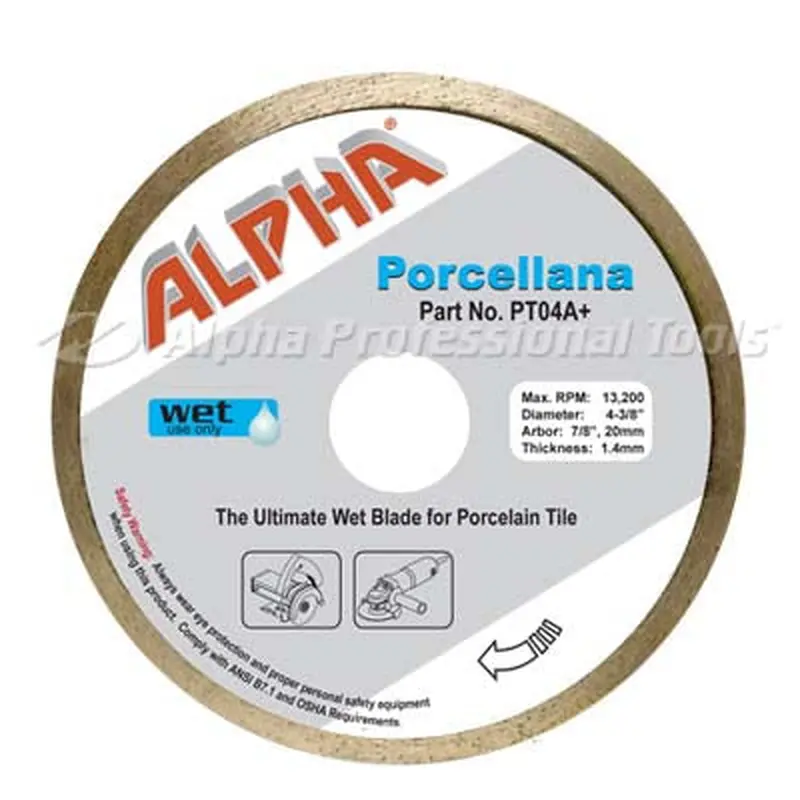 Alpha Porcellana The Ultimate Wet Blade for Porcelain Tile4-3/8"
