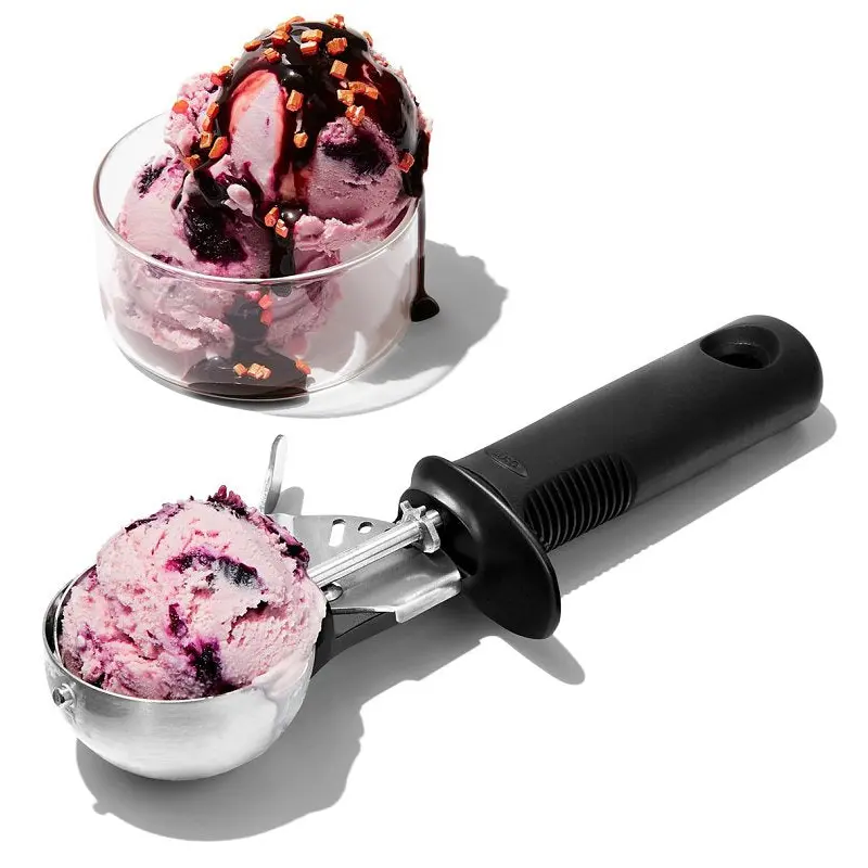 Good Grips 11295100 Classic Ice Cream Scoop, Stainless Steel, Black