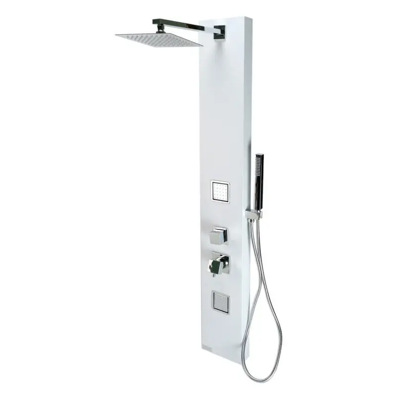 ALFI brand White 2-Spray Shower Panel System