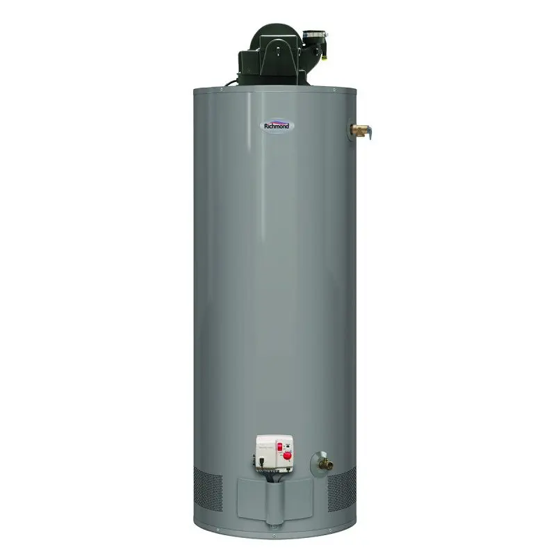 Richmond Essential Series 6GR40PVE2-40 Gas Water Heater, Natural Gas, 40 gal Tank, 86 gph, 40000 Btu/hr BTU
