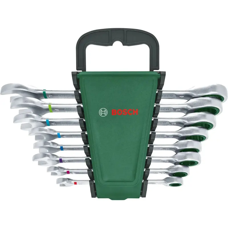 Bosch 8-Piece Ratchet Combination Wrench Set, 1600A027PS