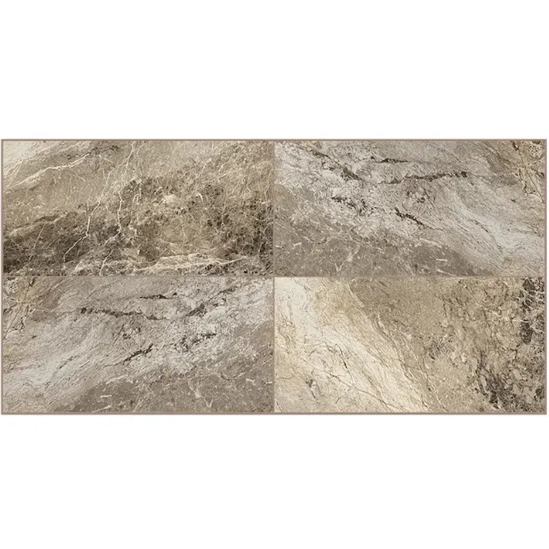 allen   roth Breccia 12-in x 24-in Polished Porcelain Stone Look Floor and Wall Tile1.93 Sq.Ft./piece