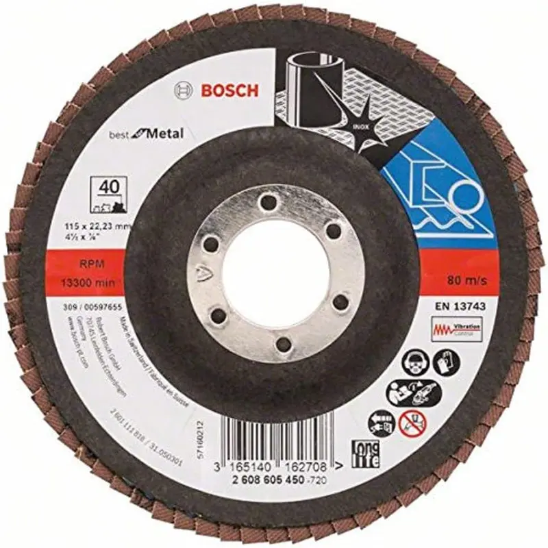 Flap Disc Best for Metal X571 115mm G40 , angled