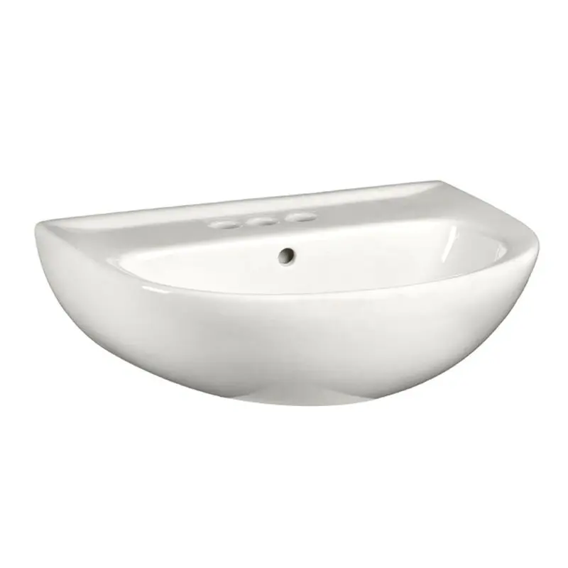 American Standard Evolution 5-1/2 in. Pedestal Sink Basin with 4 in. Faucet Centers in WhiteWhite / 37