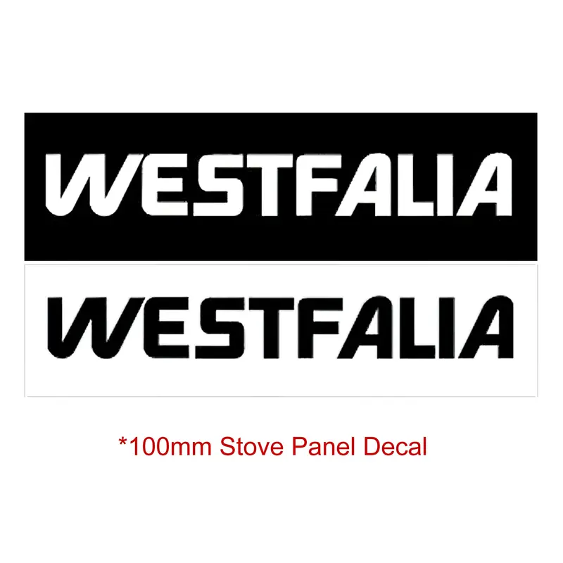 Westfalia Stove Panel Decal [Vanagon]Black