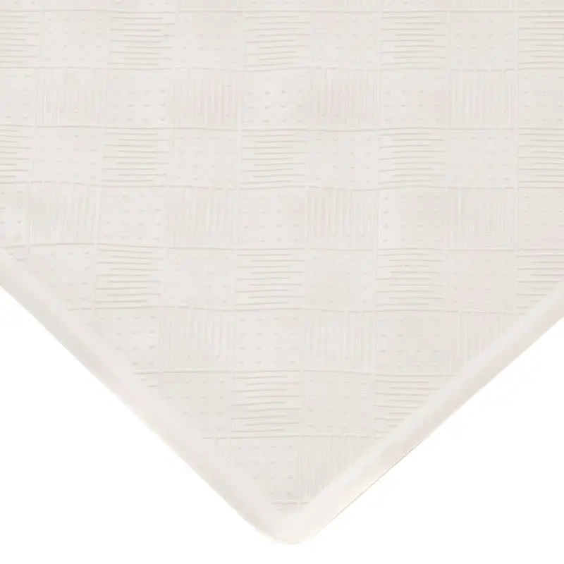 Kenney KN61280 Bath Mat, 27-1/2 in L, 15-1/2 in W, Rubber, Off-White