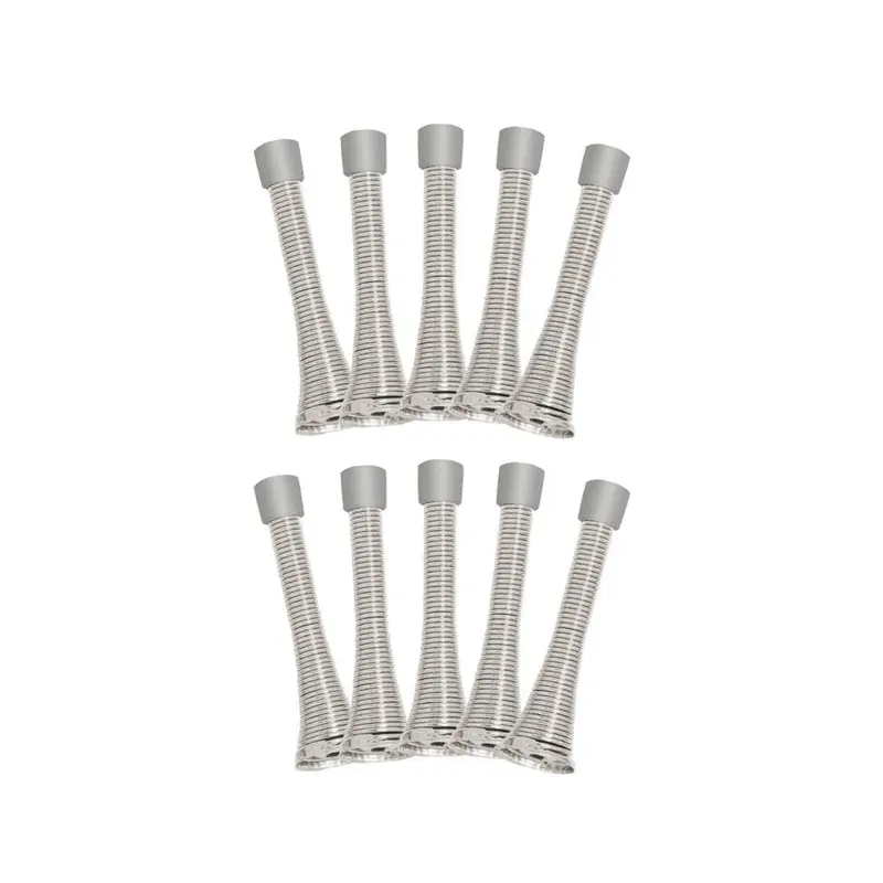 3-1/8 in. Satin Nickel Spring Door Stop Value Pack (10 per Pack)0.1 / package