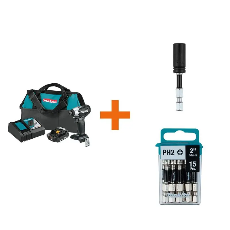 18-Volt LXT Sub-Compact Brushless Impact Driver Kit with ImpactXPS Insert Bit Holder and ImpactXPS 2 in. Power Bit, 15pk2.6 / each