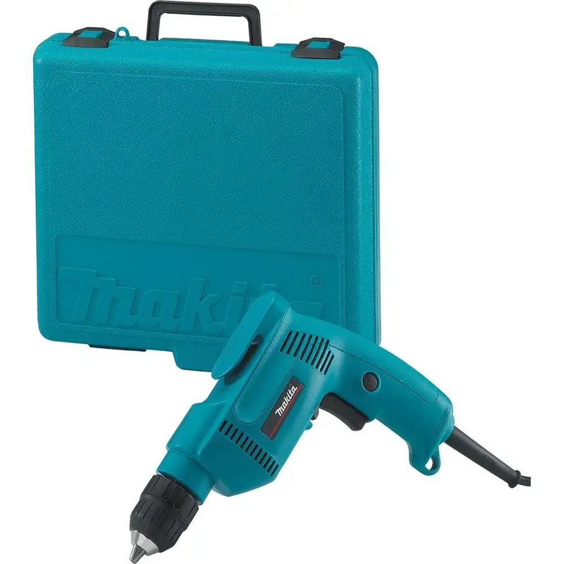 4.9 Amp 3/8 in. Corded Low Noise (79dB) Variable Speed Drill with Keyless Chuck and Hard Case3.1 / each