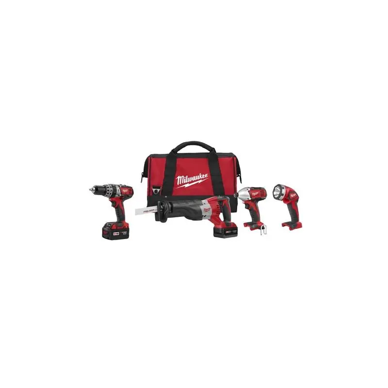 Milwaukee | 2696-24 18 Cordless Lithium-Ion 4-Tool Combo Kit