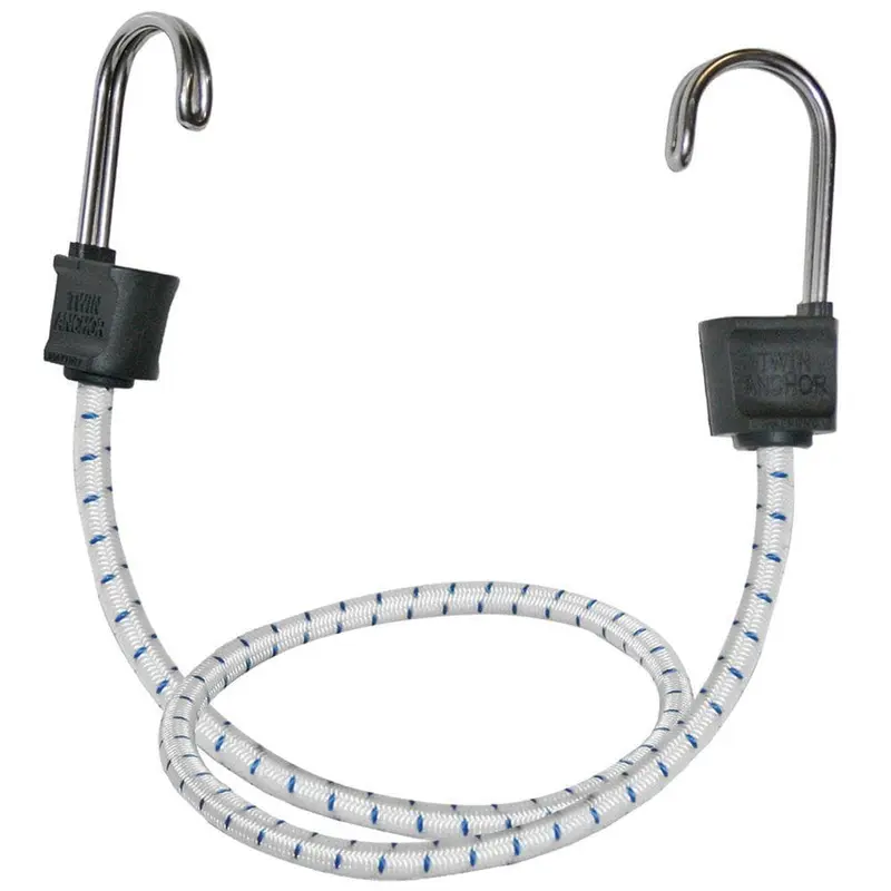 18 in. Bungee Cord Marine Twin Anchor with Stainless Steel Hook