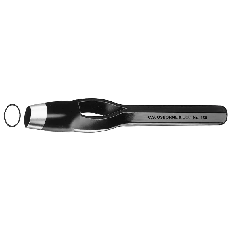 C.S. Osborne Oval Punch # 158-14; 9/16" x 3/8"