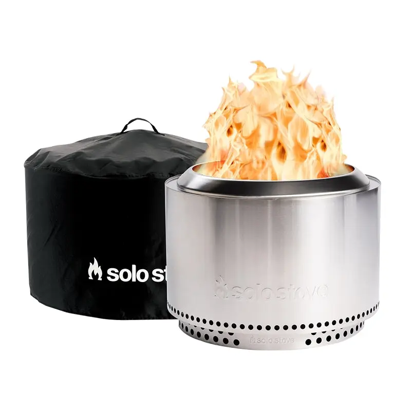 Solo Stove Canyon SSCYN-SD-2.0 SHELTER Wood Burning Fire Pit, 30 in OAW, 30 in OAD, 16 in OAH, Round