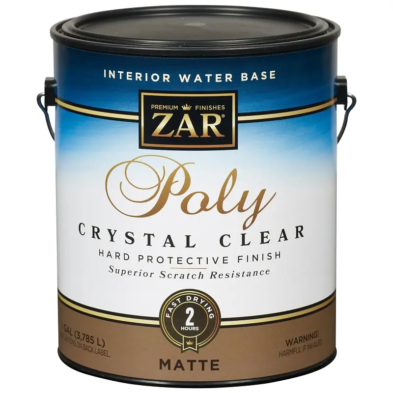 Aqua ZAR 34413 Polyurethane, Liquid, Antique Crystal Clear, 1 gal, Can