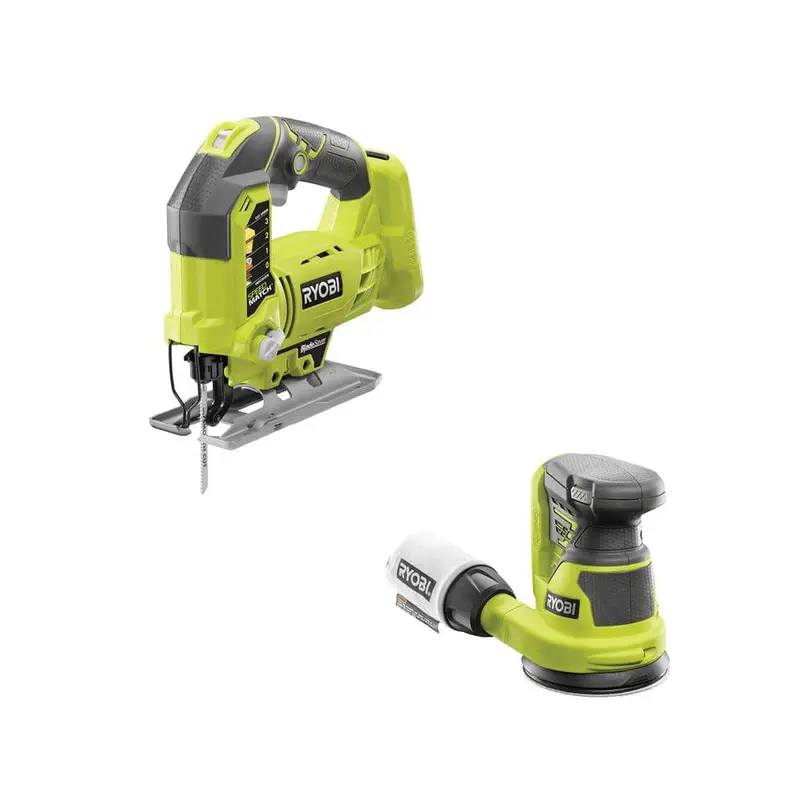 18-Volt ONE  Cordless Orbital Jig Saw and 5 in. Random Orbit Sander (Tools Only)5.10 / each