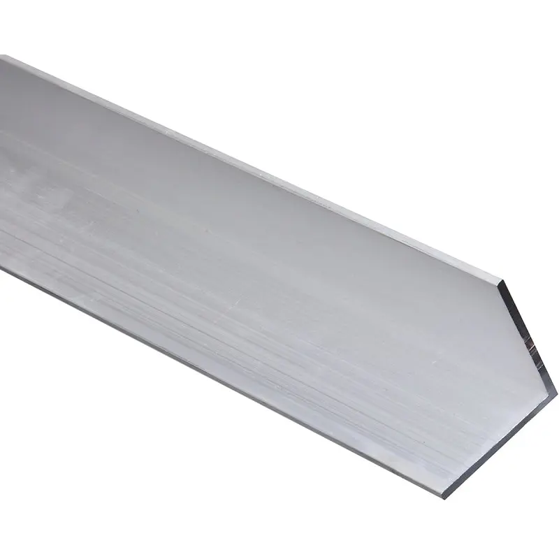 Stanley Hardware 4204BC Series N258-400 Angle Stock, 2 in L Leg, 96 in L, 1/8 in Thick, Aluminum, Mill