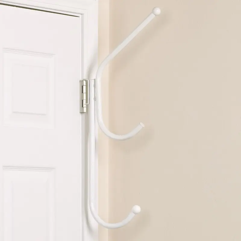 25 lb. Hinge-It Spacemake Triple Over The Door Hook in White