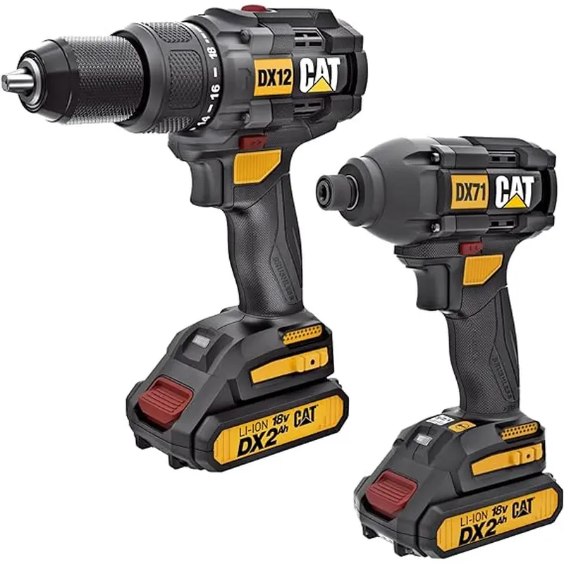 Caterpillar DX12K 18V Cordless Hammer Drill & Impact Driver Combo