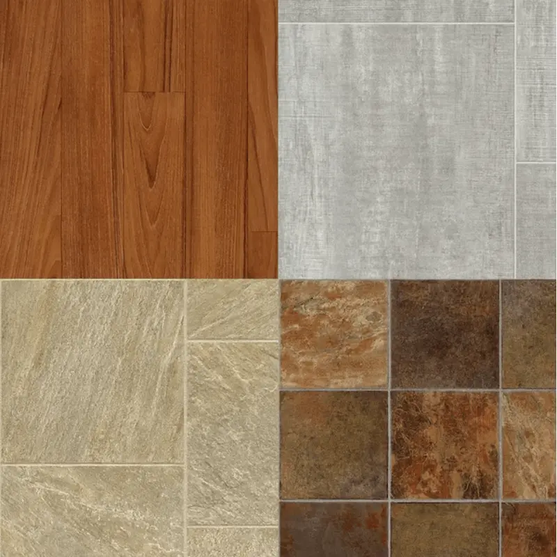 arkett Assorted Colors 0.12-mil x 8-ft W Water Resistant Pre-cut Vinyl Sheet Flooring/Linear Ft.
