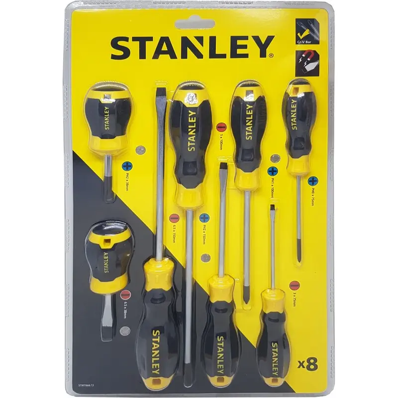 STANLEY CUSHION GRIP S DRIVER 8PC SET | STMT66673