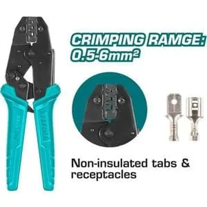 THCPC0506 Total Ratchet Crimping Plier (Range 0.5-5.6mm2)