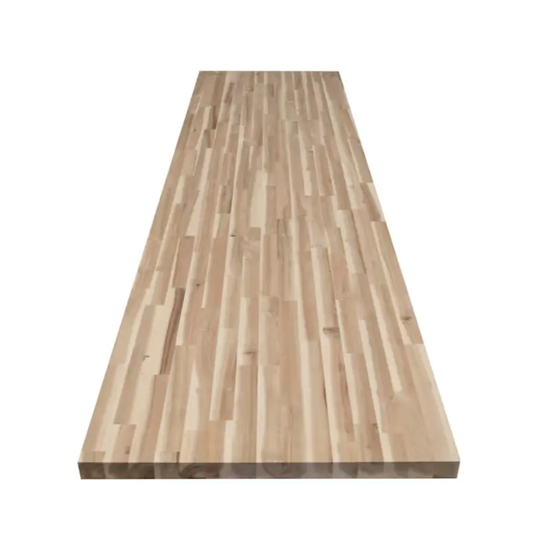 allen   roth 10-ft x 25-in x 1.5-in Finger-jointed Natural Straight Acacia Butcher Block Countertop