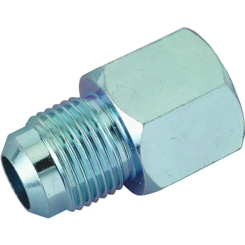 BrassCraft PSSL-15 Pipe Union, 3/8 x 1/2 in, Flare x FIP, Stainless Steel