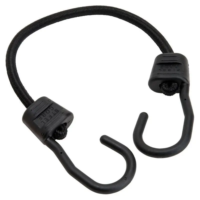 18 in. Bungee Cord Ultra Hooks in Black