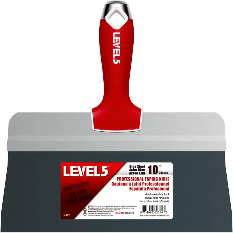 10 in. Blue Steel Big Back Taping Knife with Soft Grip Handle1.2 / each