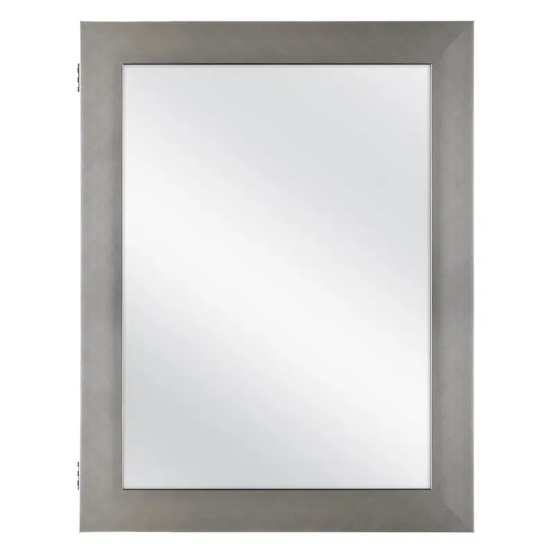 20 in. x 26 in. Recessed or Surface Mount Framed Medicine Cabinet in Pewter15.67 / each