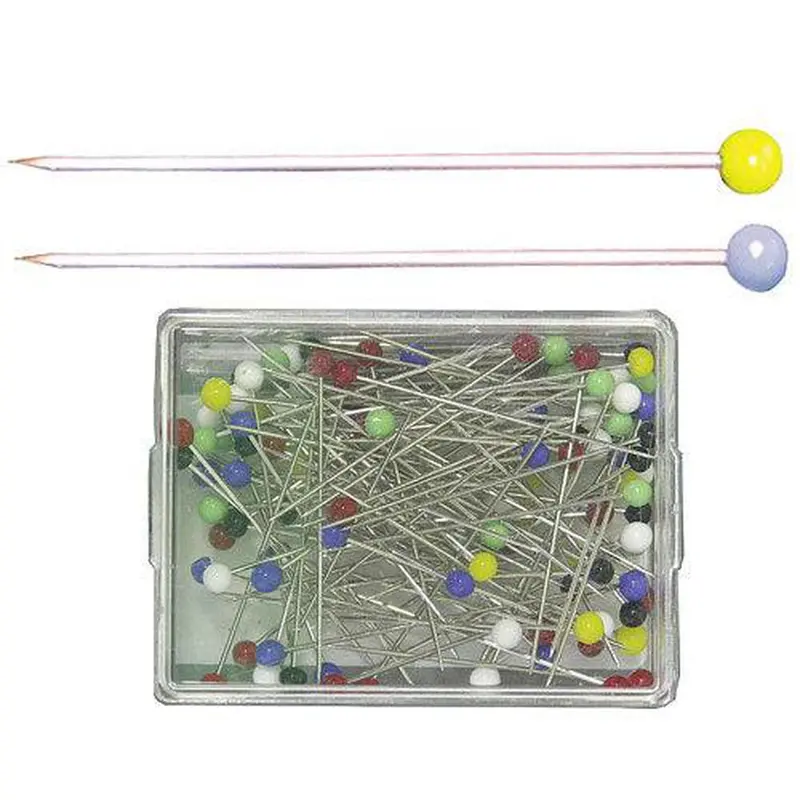 C.S. Osborne 100 Glass Hd Pins 1-1/4"