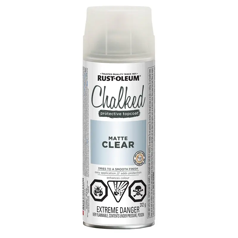 Rust-Oleum 302830 Spray Paint, Matte, Clear, 340 g, Can